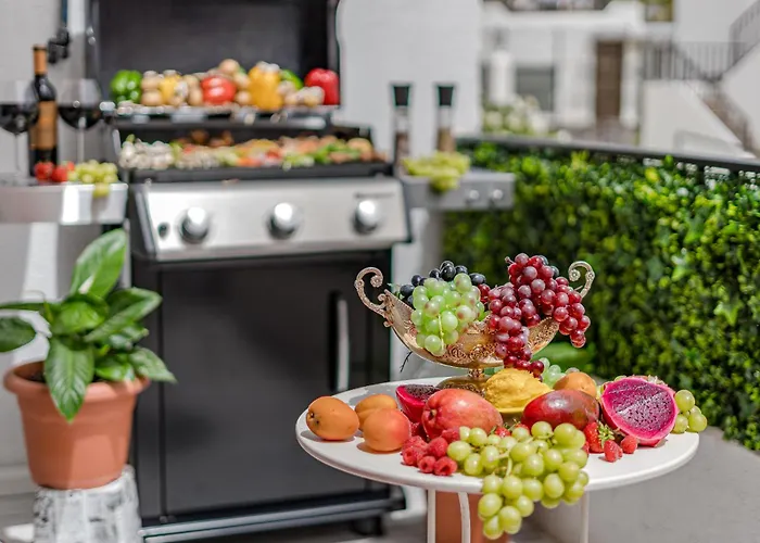 Apartman 1 минута до пляжа, кондиционер, барбекю, Wi-fi