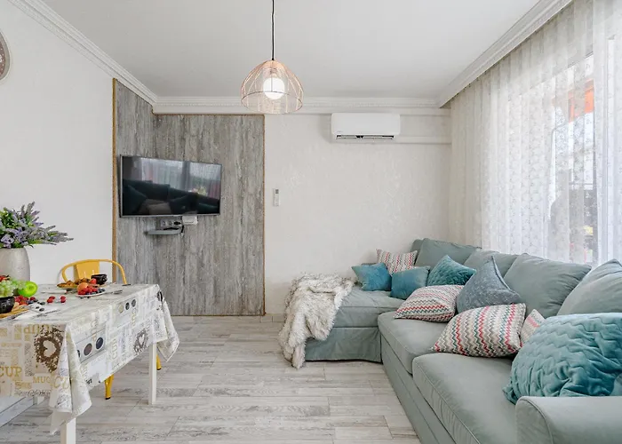 Apartamento 1 минута до пляжа, кондиционер, барбекю, Wi-fi